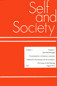 Cover image for Self & Society, Volume 1, Issue 6, 1973