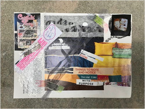 Image 22. Aurélie’s last individual collage, made as a reflection of the entire research process.