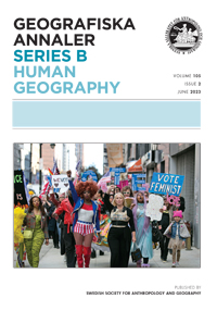 Cover image for Geografiska Annaler: Series B, Human Geography, Volume 105, Issue 2, 2023