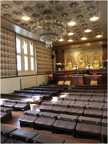 Figure 5 Fo Guang Shan London Main Shrine Room (Photograph by Author).