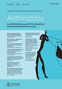 Cover image for Anthrozoös, Volume 34, Issue 2, 2021