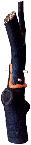 Figure 11. Typical scarf joint with plastic buffer.