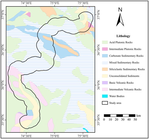 Figure 7. Lithological map.