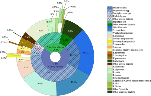 Figure 3 Proportional distribution of microorganisms from 488 patients with positive pathogen identification.