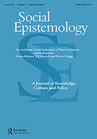 Cover image for Social Epistemology, Volume 36, Issue 5, 2022