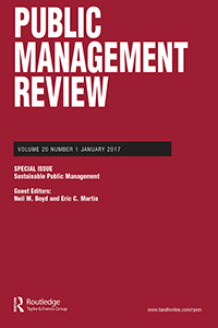 Cover image for Public Management Review, Volume 20, Issue 1, 2018