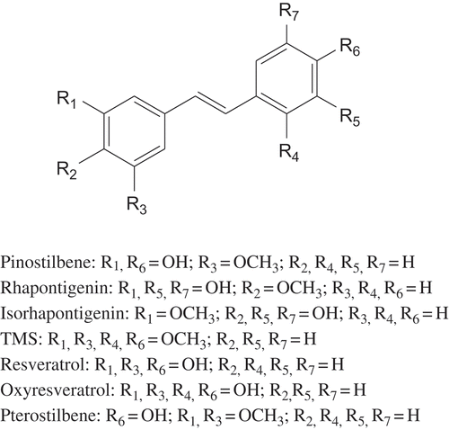 FIGURE 1 Structures of tested compounds.