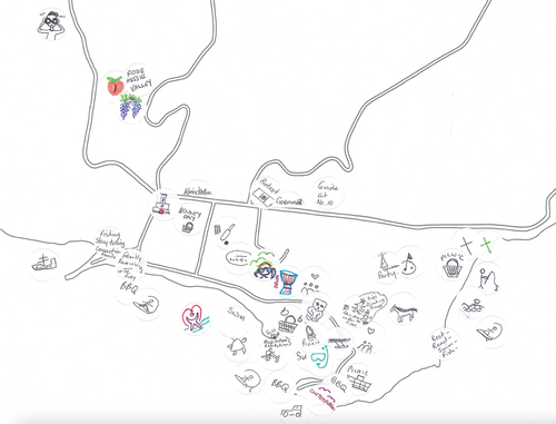 Figure 9. Detailed view of customary practices map highlighting volume, geographic spread and variation in activities occurring across Kingston.