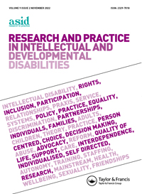 Cover image for Research and Practice in Intellectual and Developmental Disabilities, Volume 9, Issue 2, 2022