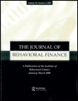 Cover image for Journal of Behavioral Finance, Volume 13, Issue 1, 2012