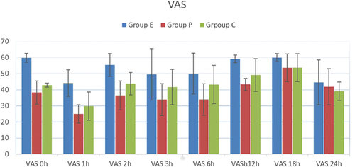 Figure 4. Comparison of VAS between the study groups.