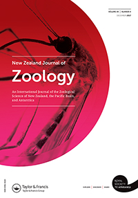 Cover image for New Zealand Journal of Zoology, Volume 44, Issue 4, 2017