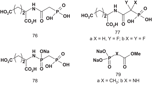 Scheme 40.  Bisubstrates, transition-state analog, and competitive inhibitors for aspartate transcarbamylase (ATCase).