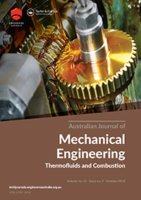 Cover image for Australian Journal of Mechanical Engineering, Volume 16, Issue 3, 2018