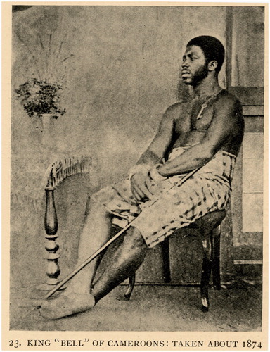 Figure 1 King Bell from Douala, taken “about 1874”. (Johnston Citation1908, 56)