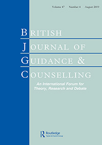 Cover image for British Journal of Guidance & Counselling, Volume 47, Issue 4, 2019