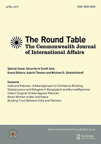 Cover image for The Round Table, Volume 108, Issue 2, 2019