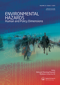 Cover image for Environmental Hazards, Volume 22, Issue 2, 2023