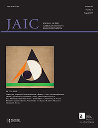 Cover image for Journal of the American Institute for Conservation, Volume 58, Issue 3, 2019