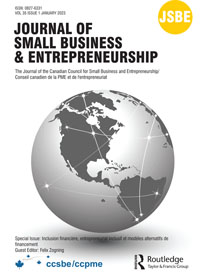 Cover image for Journal of Small Business & Entrepreneurship, Volume 35, Issue 1, 2023