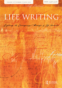 Cover image for Life Writing, Volume 19, Issue 2, 2022