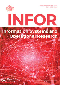 Cover image for INFOR: Information Systems and Operational Research, Volume 58, Issue 4, 2020