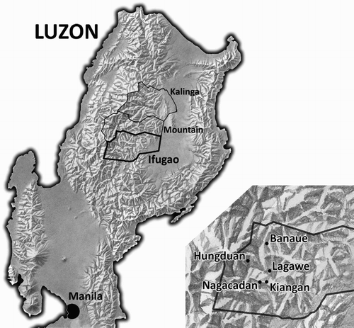 Figure 2. Northern Luzon, the Philippines, showing the main locations mentioned in the text.