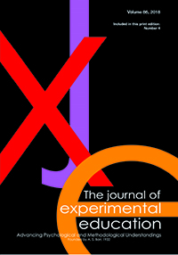Cover image for The Journal of Experimental Education, Volume 86, Issue 4, 2018