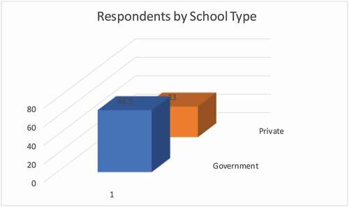 Figure 1. Respondents by school type
