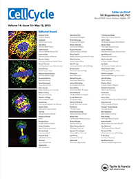 Cover image for Cell Cycle, Volume 14, Issue 10, 2015