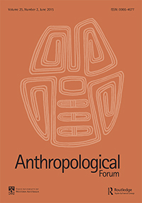Cover image for Anthropological Forum, Volume 25, Issue 2, 2015