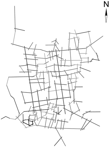 Figure 8. Axial view of Zhangli village.