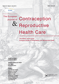 Cover image for The European Journal of Contraception & Reproductive Health Care, Volume 23, Issue 3, 2018