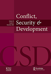 Cover image for Conflict, Security & Development, Volume 20, Issue 6, 2020
