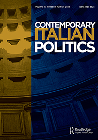 Cover image for Contemporary Italian Politics, Volume 15, Issue 1, 2023