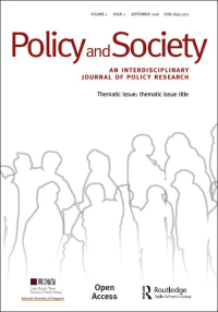 Cover image for Policy and Society, Volume 39, Issue 2, 2020