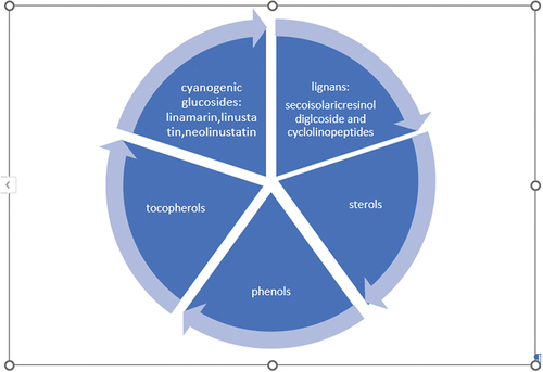 Figure 1. The phytochemicals composition of flaxseed.