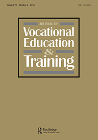 Cover image for Journal of Vocational Education & Training, Volume 70, Issue 4, 2018