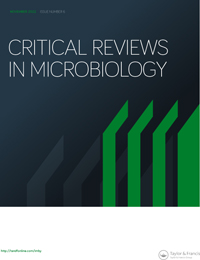 Cover image for Critical Reviews in Microbiology, Volume 48, Issue 6, 2022