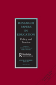 Cover image for Research Papers in Education, Volume 29, Issue 3, 2014