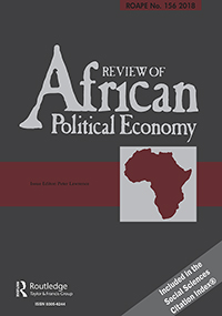 Cover image for Review of African Political Economy, Volume 45, Issue 156, 2018