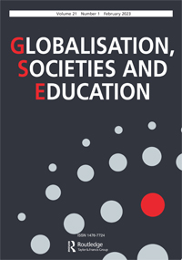 Cover image for Globalisation, Societies and Education, Volume 21, Issue 1, 2023