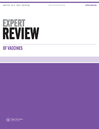 Cover image for Expert Review of Vaccines, Volume 19, Issue 8, 2020