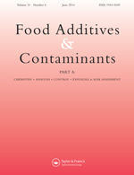 Cover image for Food Additives & Contaminants: Part A, Volume 31, Issue 6, 2014