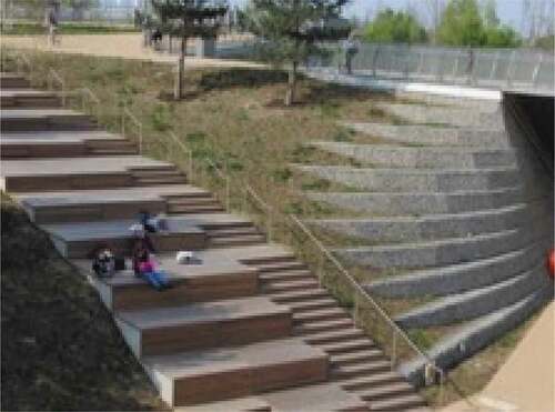 Figure 20. Queen Elizabeth Olympic Park. London. Possibility to choose between small and large steps