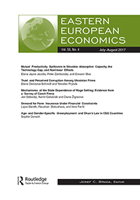 Cover image for Eastern European Economics, Volume 55, Issue 4, 2017