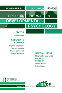 Cover image for European Journal of Developmental Psychology, Volume 14, Issue 6, 2017