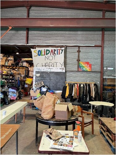 Figure 3. Entrance of Auberge des Migrants warehouse in Calais.