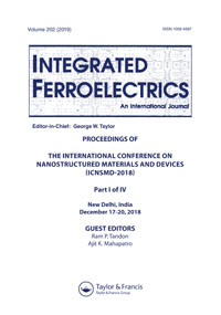 Cover image for Integrated Ferroelectrics, Volume 202, Issue 1, 2019