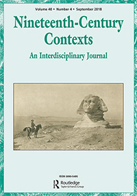 Cover image for Nineteenth-Century Contexts, Volume 40, Issue 4, 2018